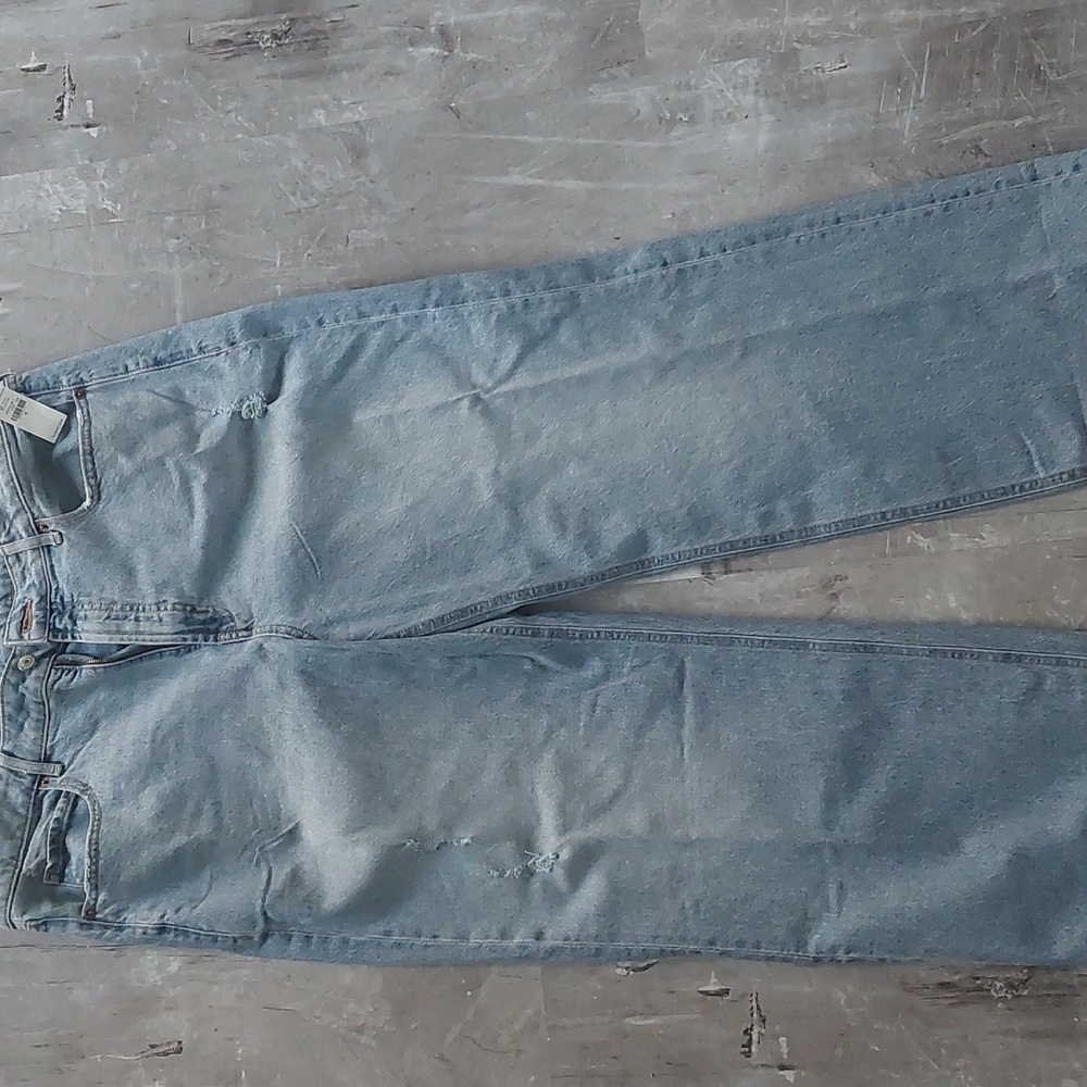 Extra high rise wide leg jeans
